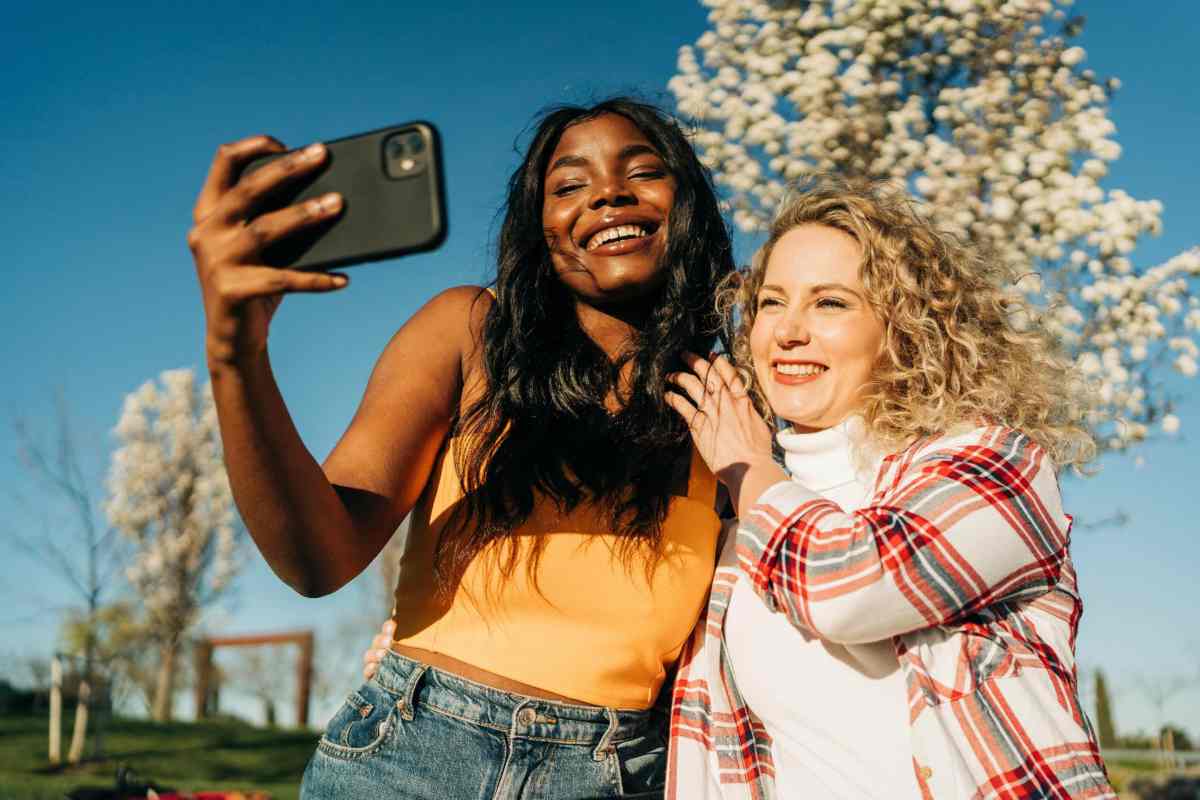 Frauen Selfie