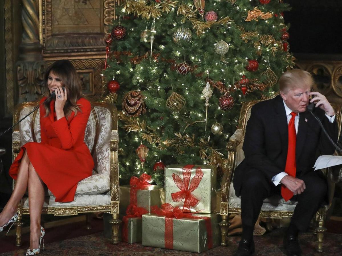 melania trump weihnachten mar-a-lago