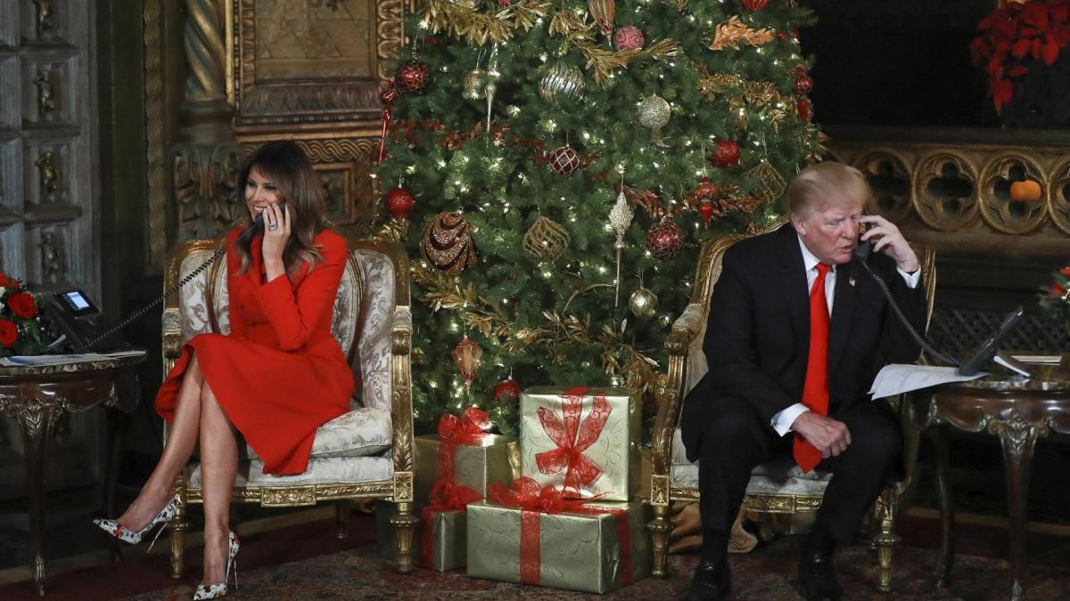 melania trump weihnachten mar-a-lago