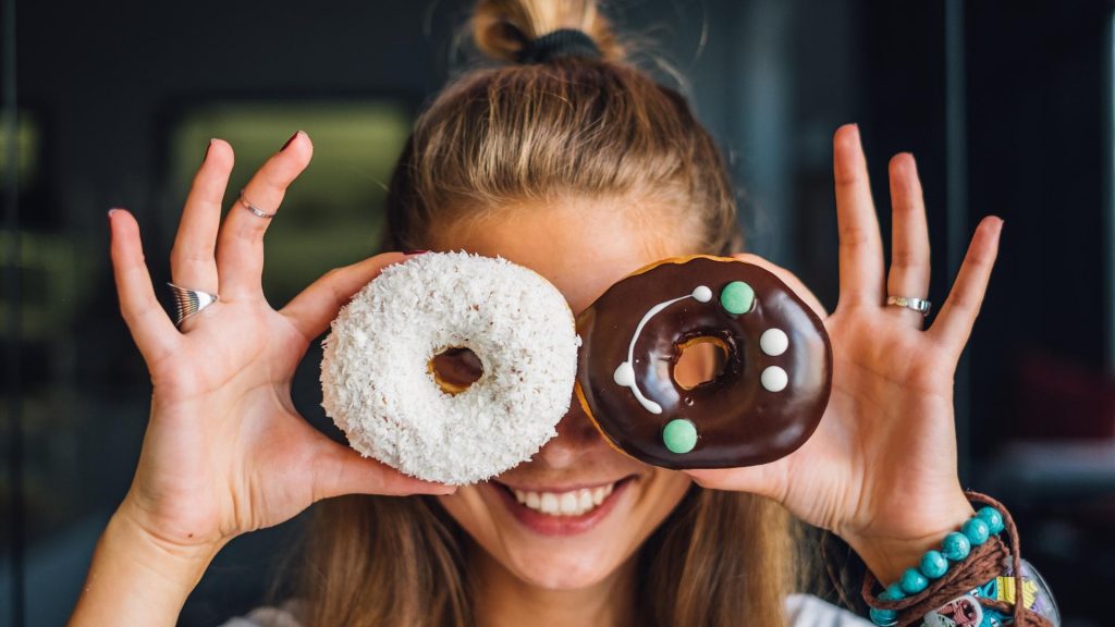 Frau Donuts Lachen