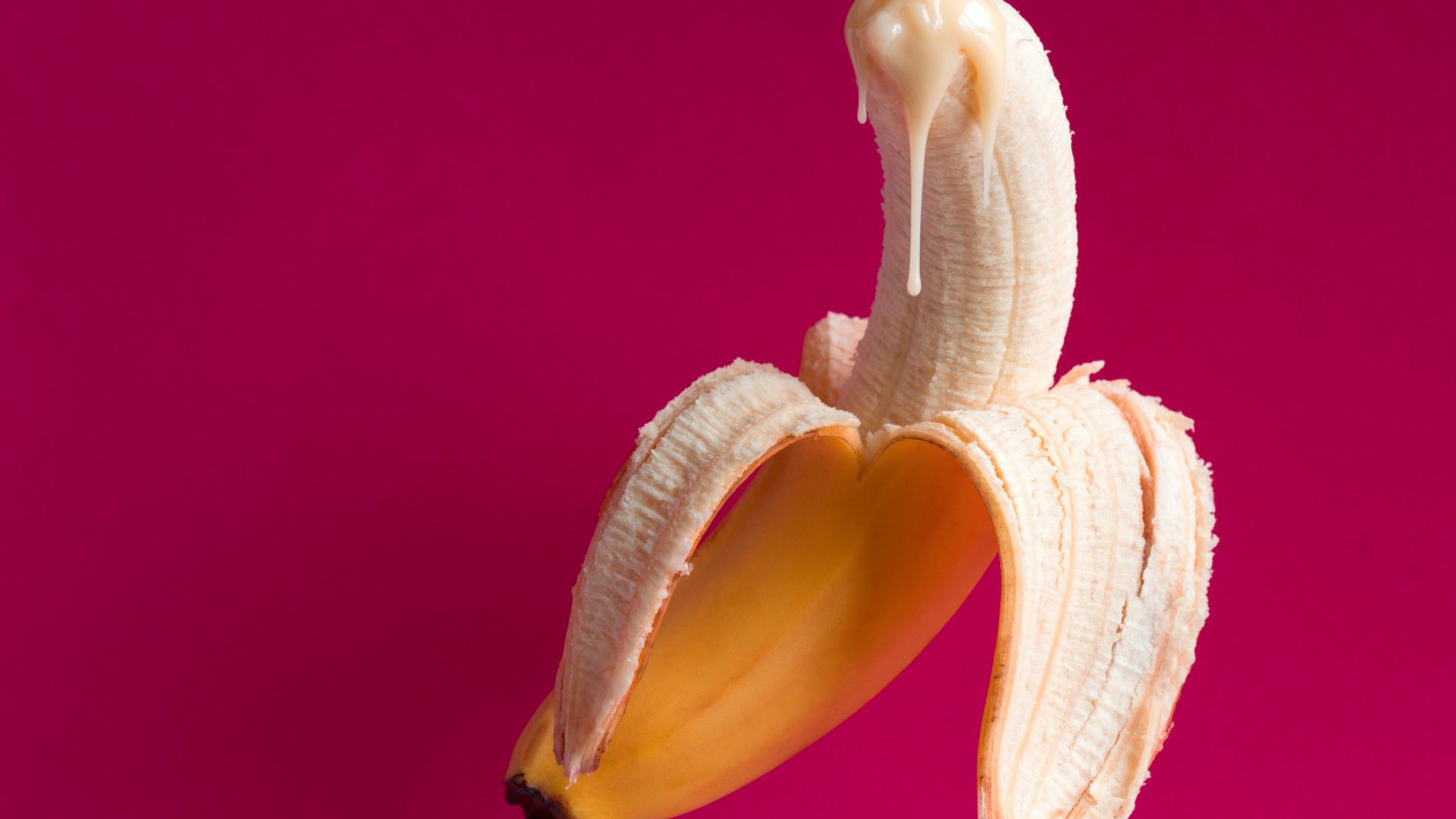 Sprühkondom Sperma Banane Sex