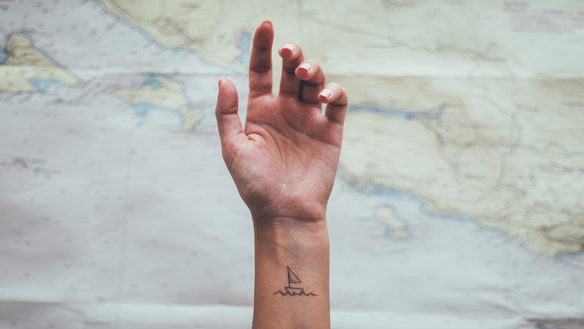 Segelboot Tattoo