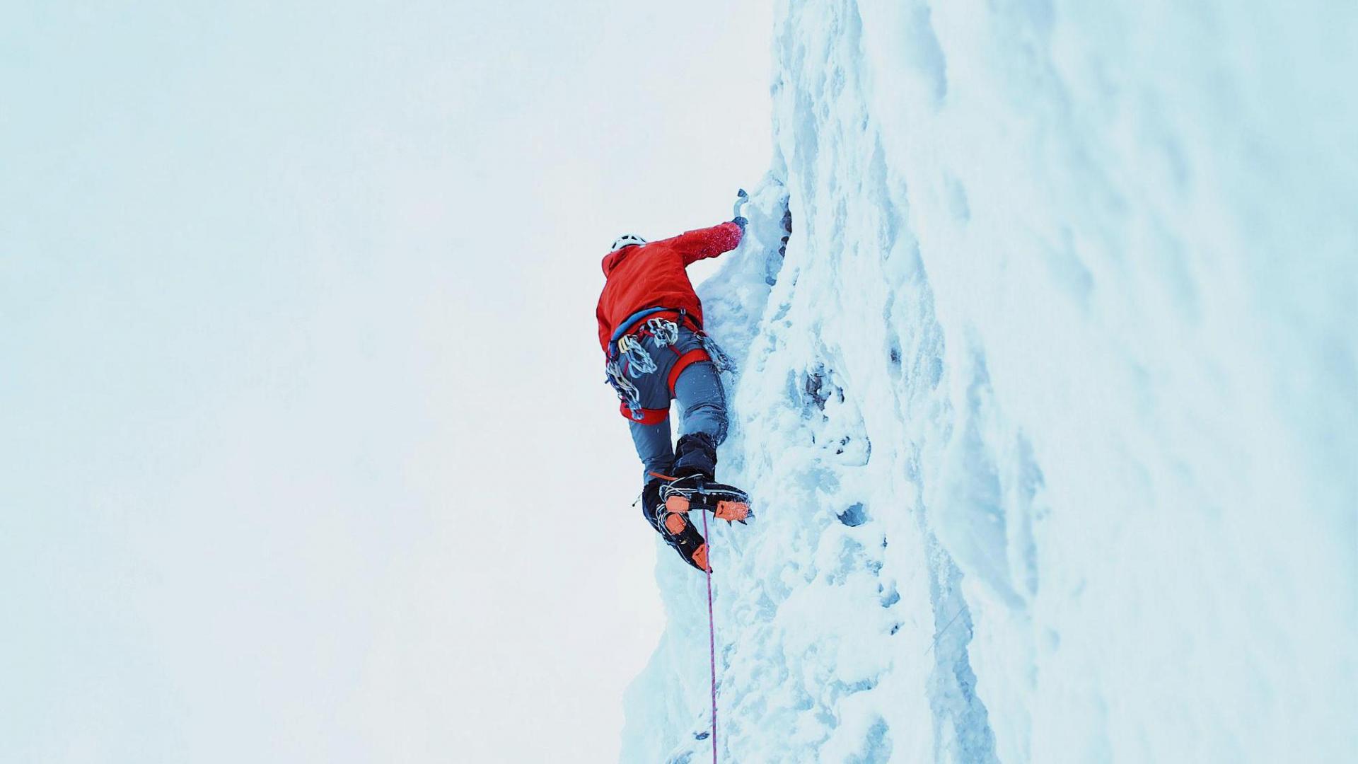 Eisklettern als Extremsportart