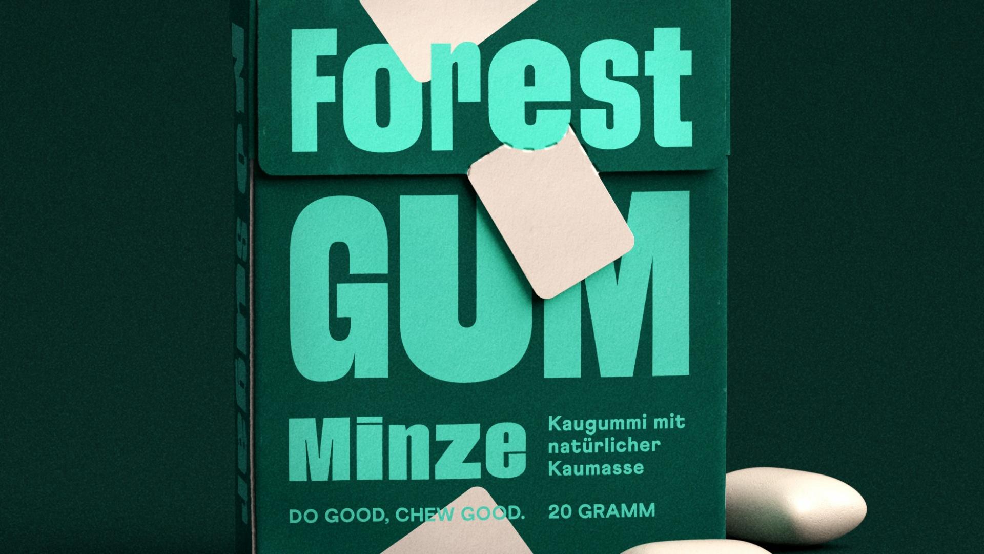 Forest Gum: Der Kaugummi aus Deutschland ist ebenfalls plastikfrei.
