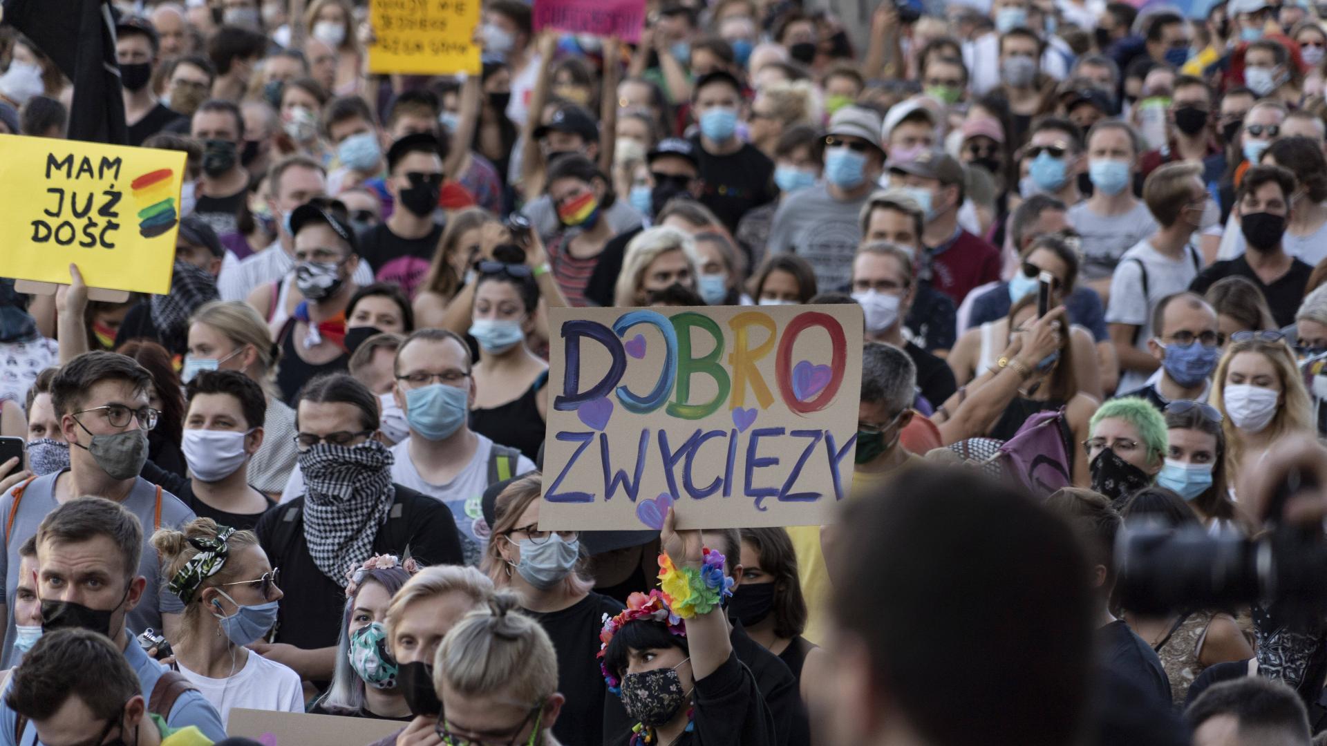Polen LGBT Rechte Protest