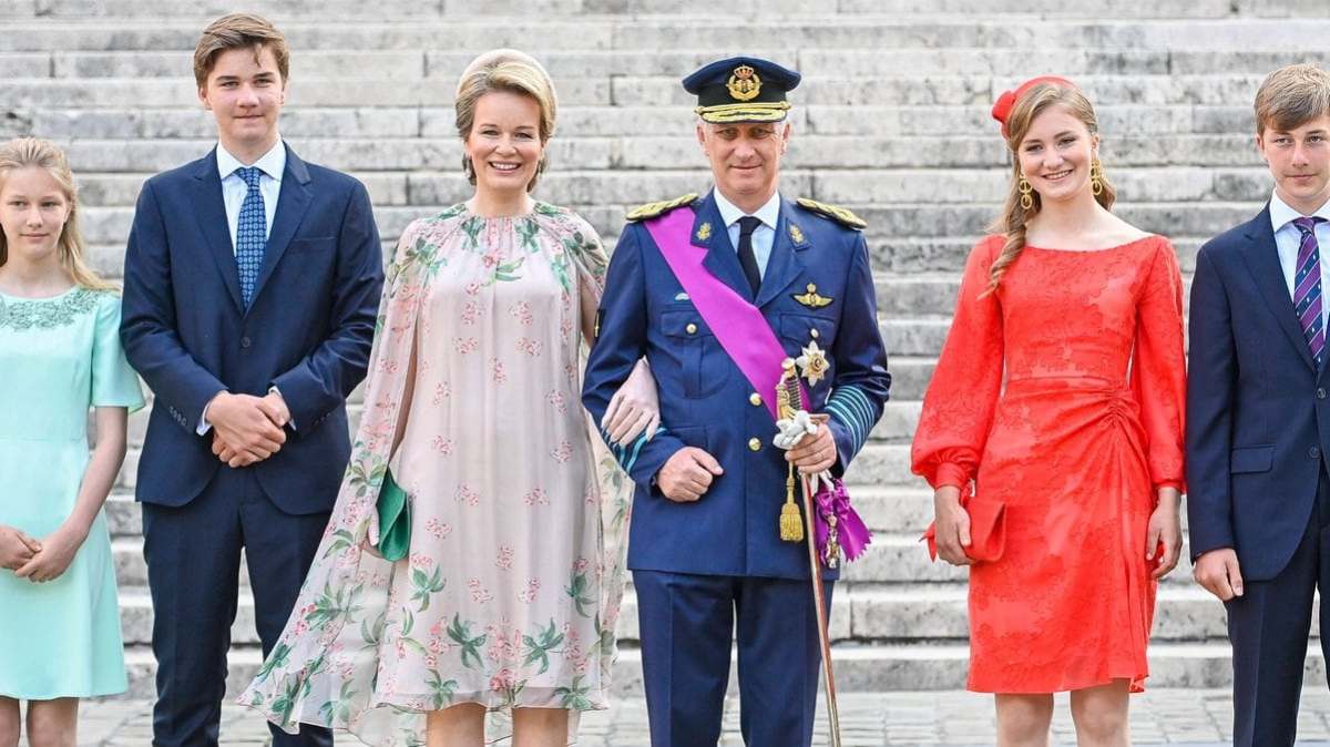 Die belgischen Royals am Nationalfeiertag in Brüssel.. © imago/Belga