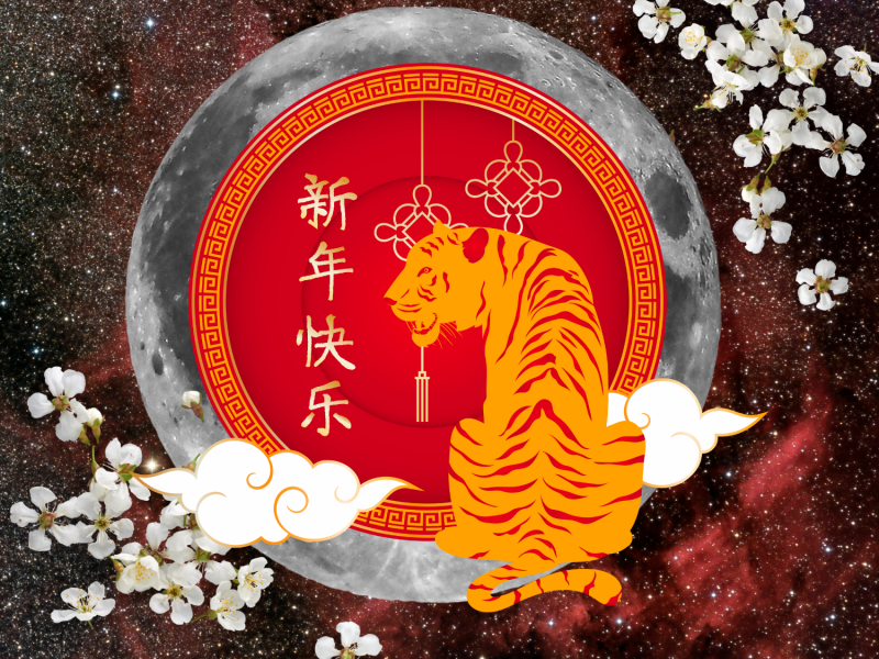 Chinesisches Neujahr Jahr des Tigers