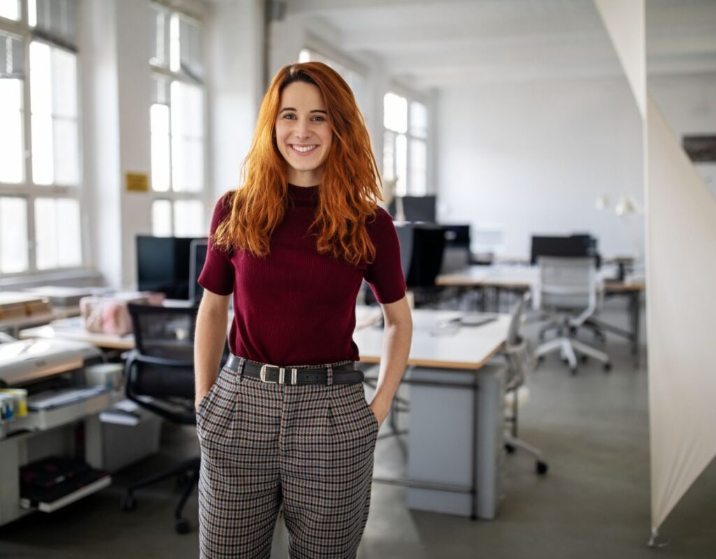 frau büro arbeit