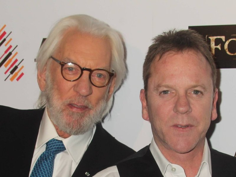 Donald und Sohn Kiefer Sutherland bei einem gemeinsamen Auftritt im Jahr 2016.. © imago/Independent Photo Agency