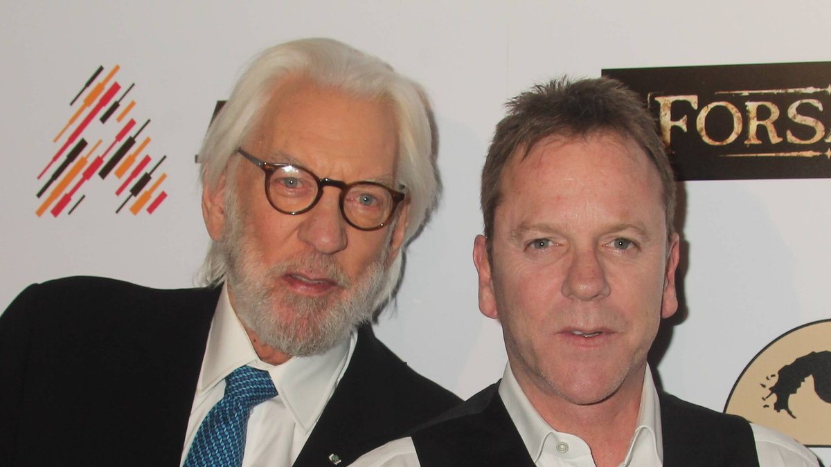 Donald und Sohn Kiefer Sutherland bei einem gemeinsamen Auftritt im Jahr 2016.. © imago/Independent Photo Agency