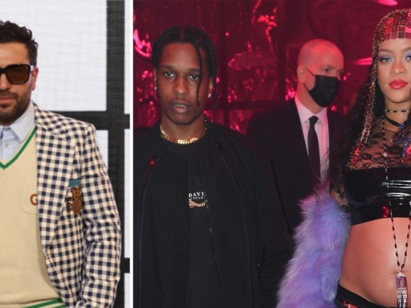 Elyas M'Barek (li.) war mit A$AP Rocky und Rihanna auf einer Party der Mailänder Fashion Week.. © Vittorio Zunino Celotto/Getty Images for Gucci / Jacopo M. Raule/Getty Images for Gucci