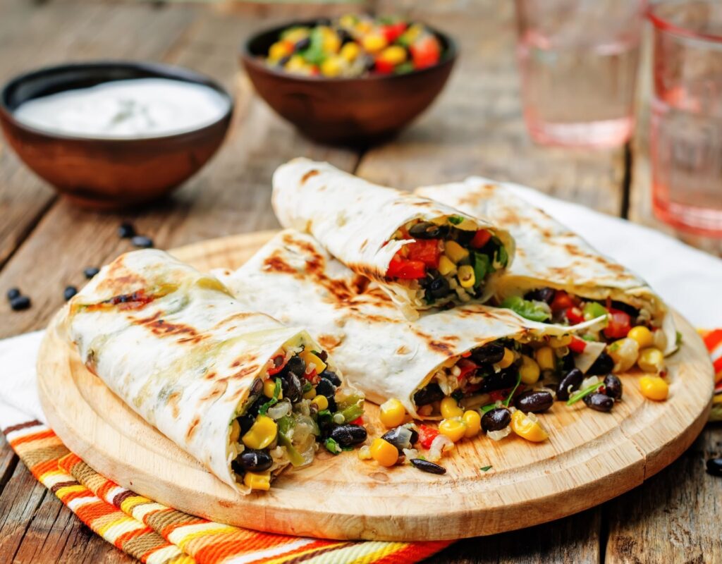 Burrito gesündeste Bohnen schwarze Bohnen