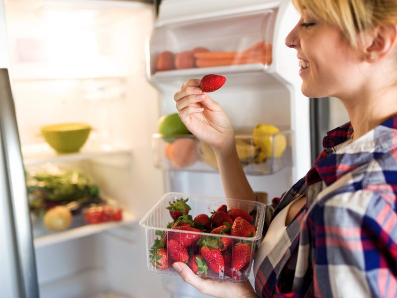 Erdbeeren Kühlschrank