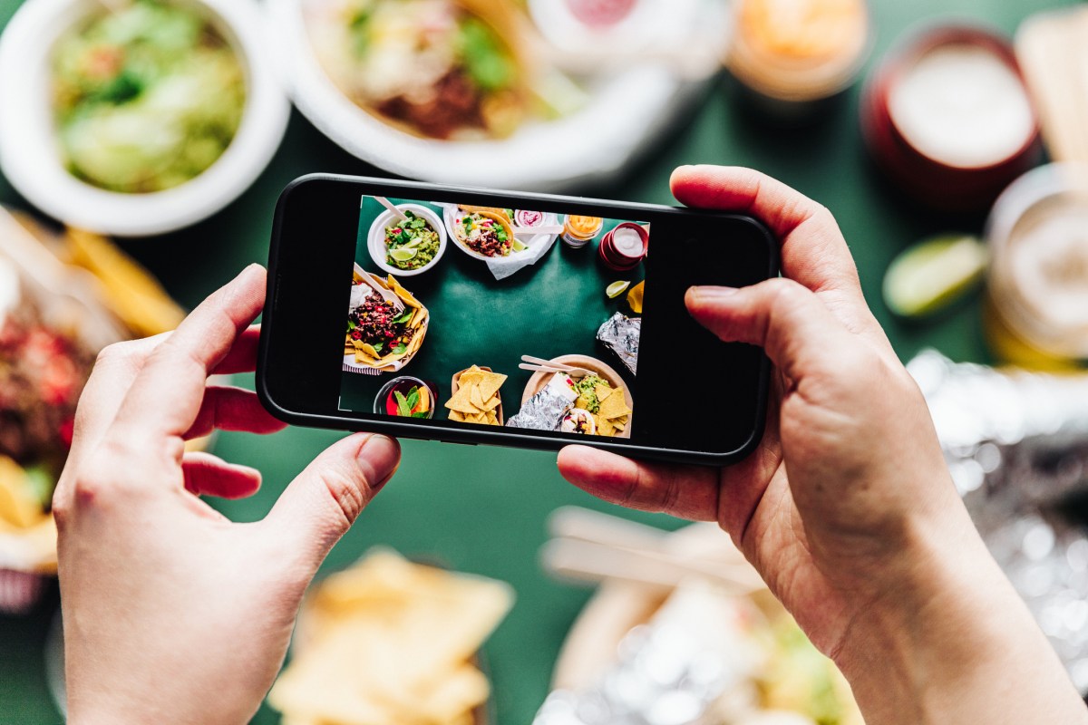 Handyfoto mexikanisches Essen