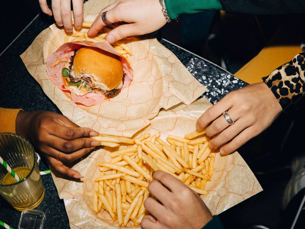 Pommes und Burger