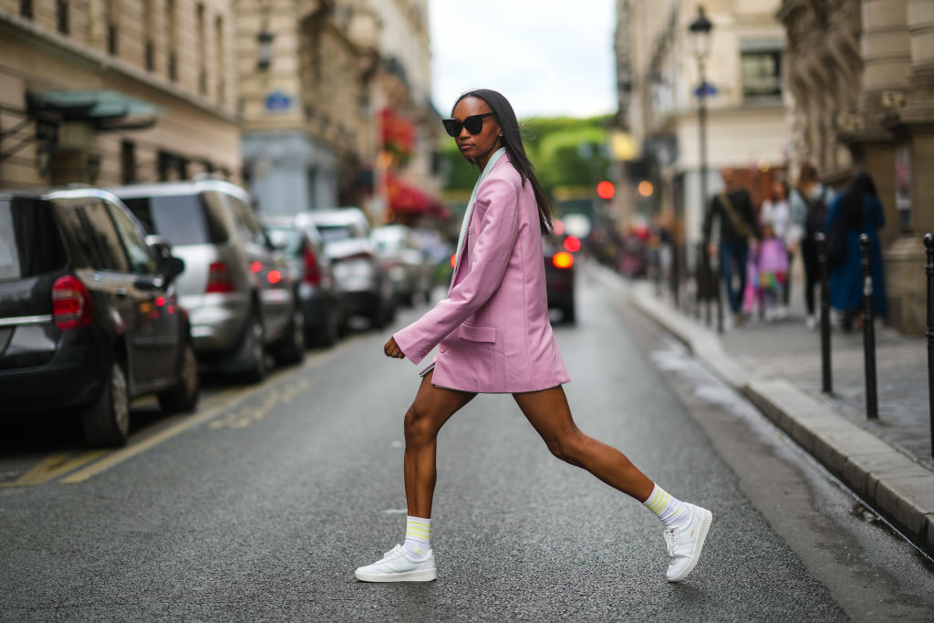 Streetstyle Foto Frau mit Blazer