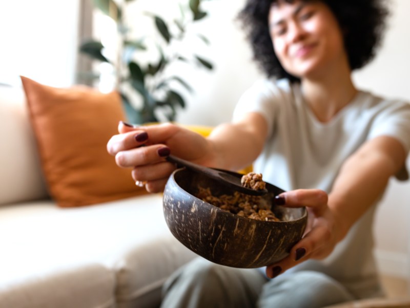 Frau Frühstück Schüssel Bowl