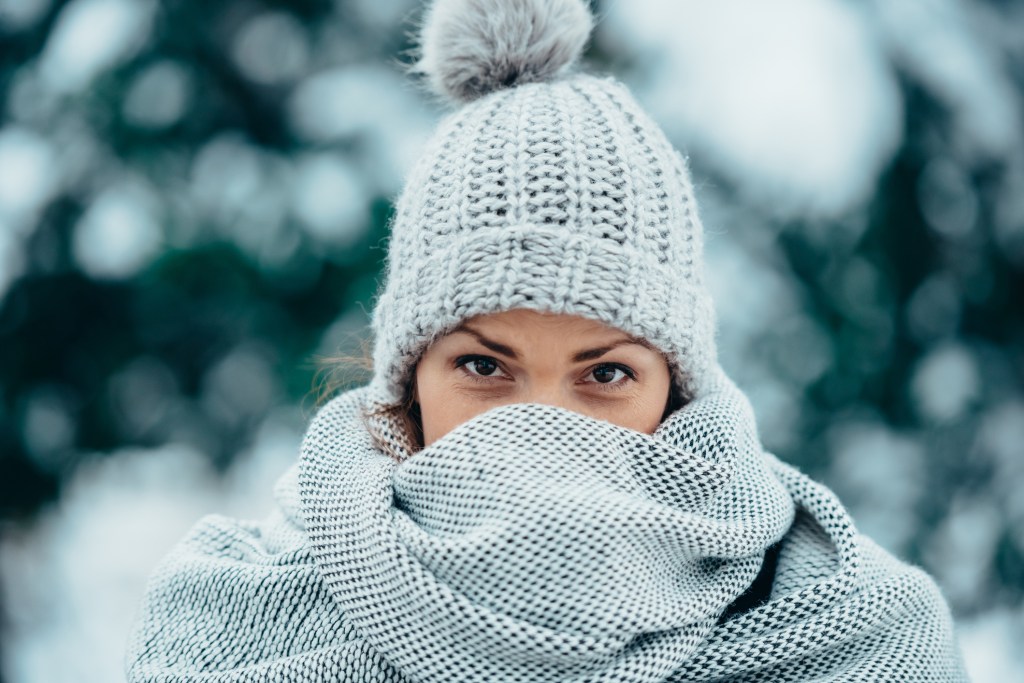 Frau Winter Kälte