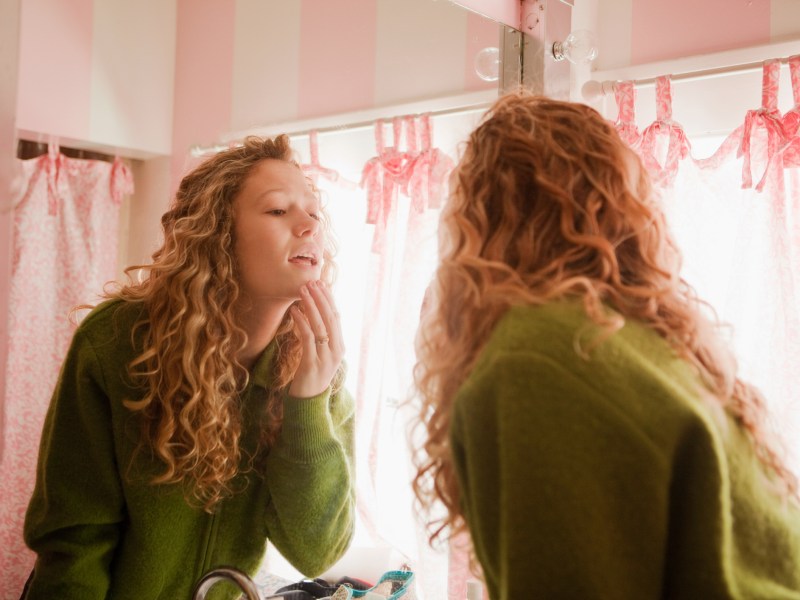 locken frau styling Badezimmer