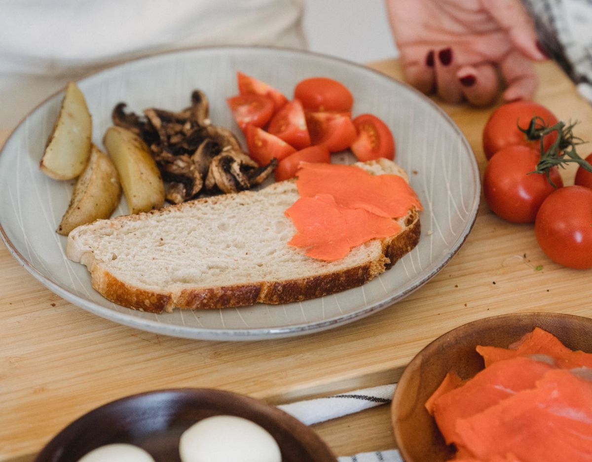 Brot mit Lachs