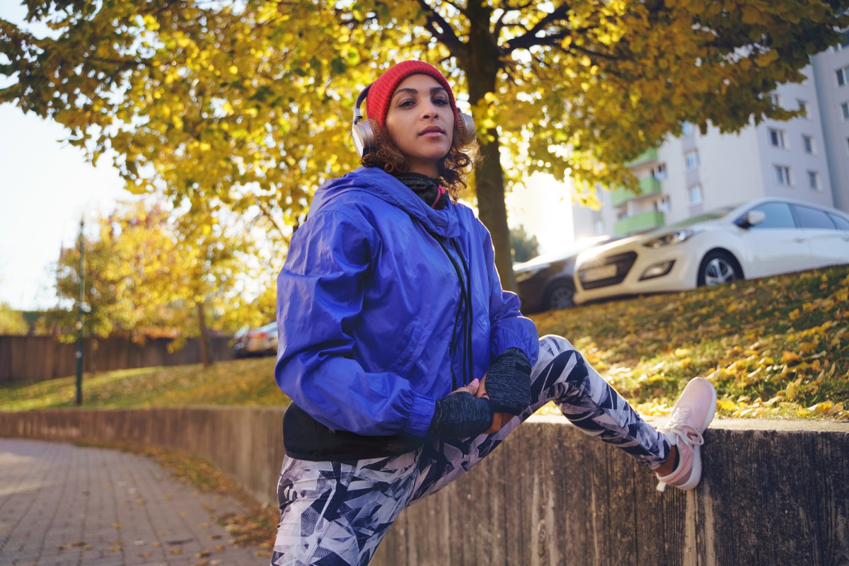 Frau trÃ¤gt Active Wear