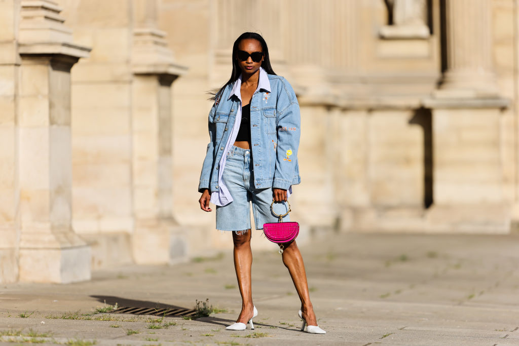 bermuda jeans streetstyle