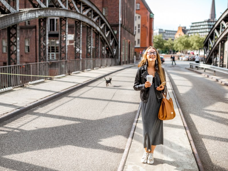 Frau in Hamburg