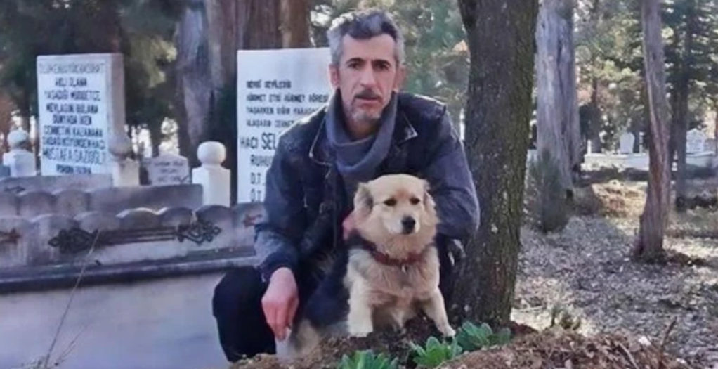 Ali und Cesur besuchen zusammen das Grab auf dem Friedhof.