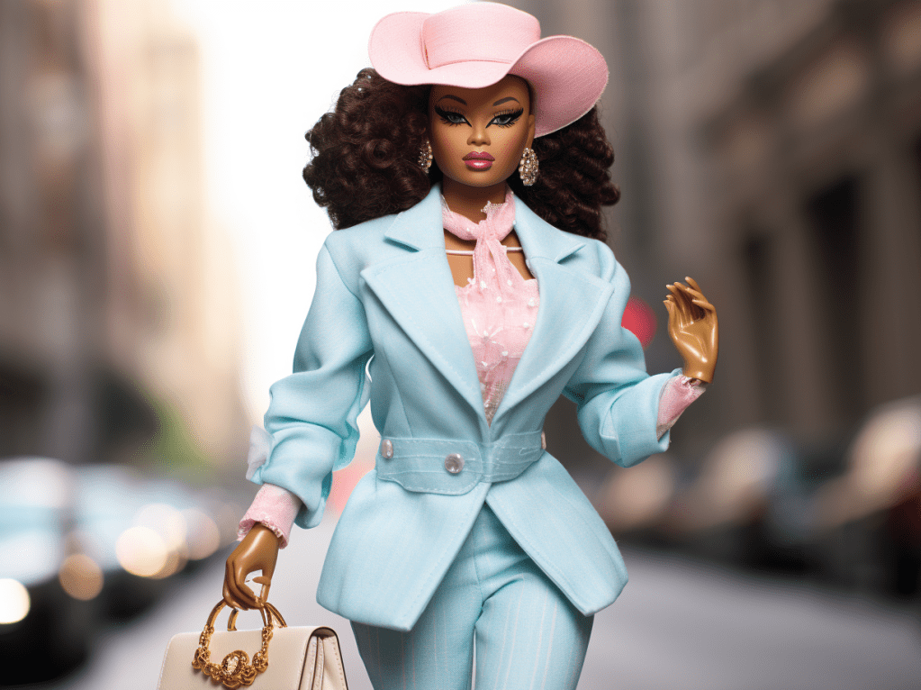 Das ist Barbie in Chanel.