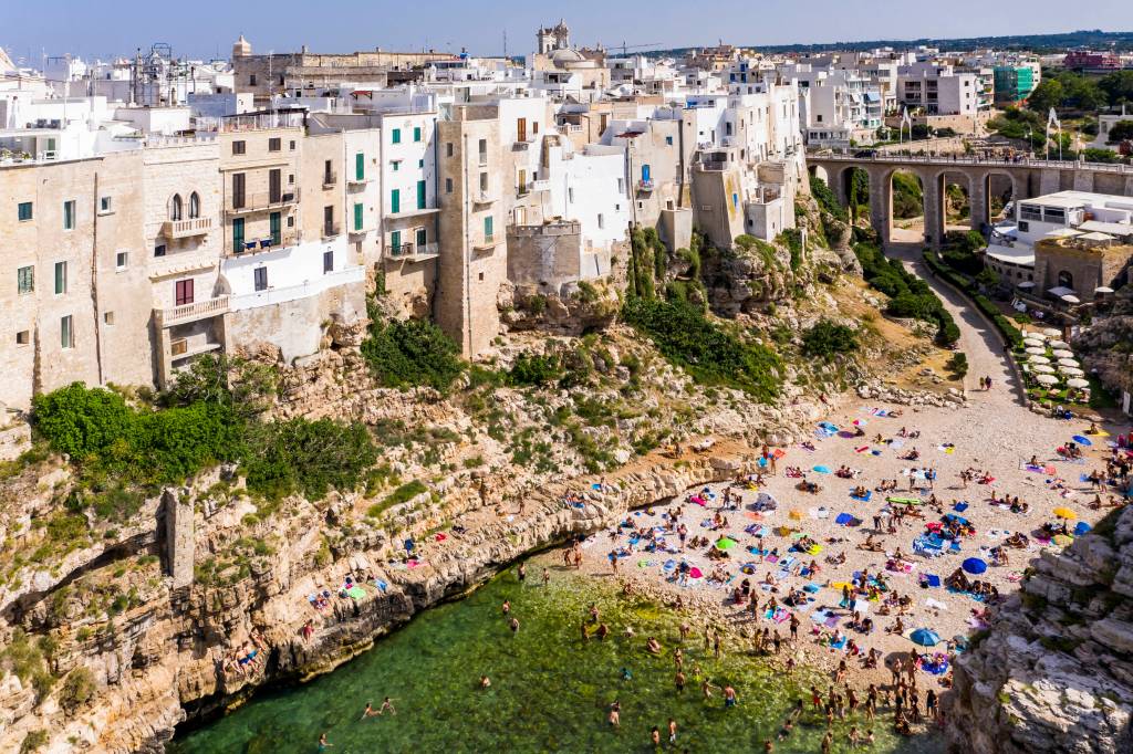 Polignano a Mare: Stadt in Apulien, Italien.