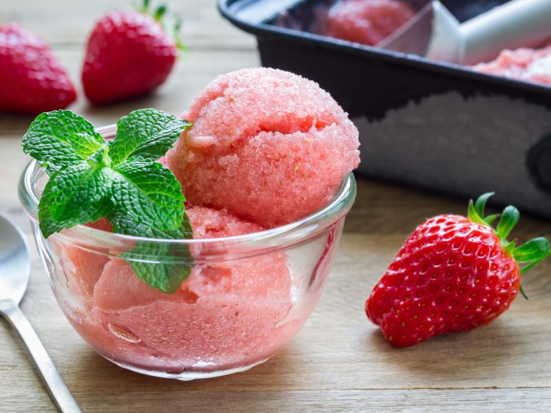 Erdbeer Sorbet