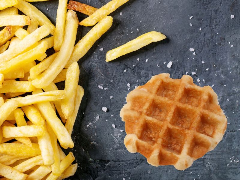 Pommes Waffeln: Das Rezept