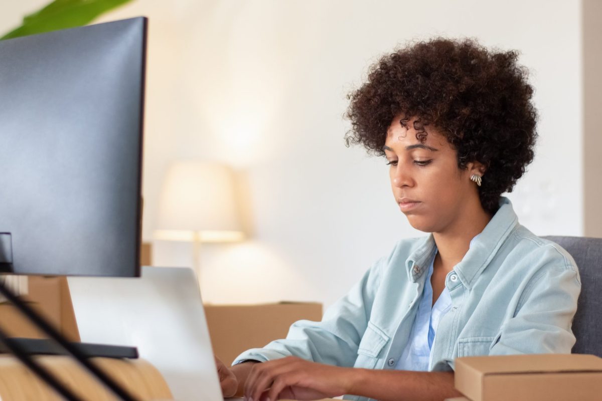 Frau Doppelkinn Home Office