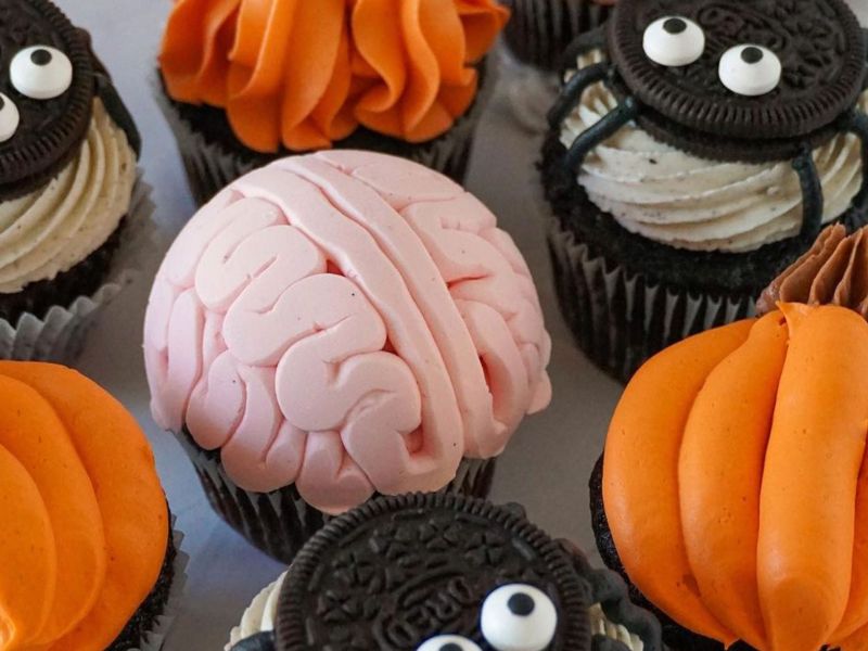 Halloween: Brain Cupcakes Rezept