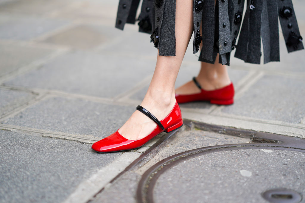 rote Ballerinas