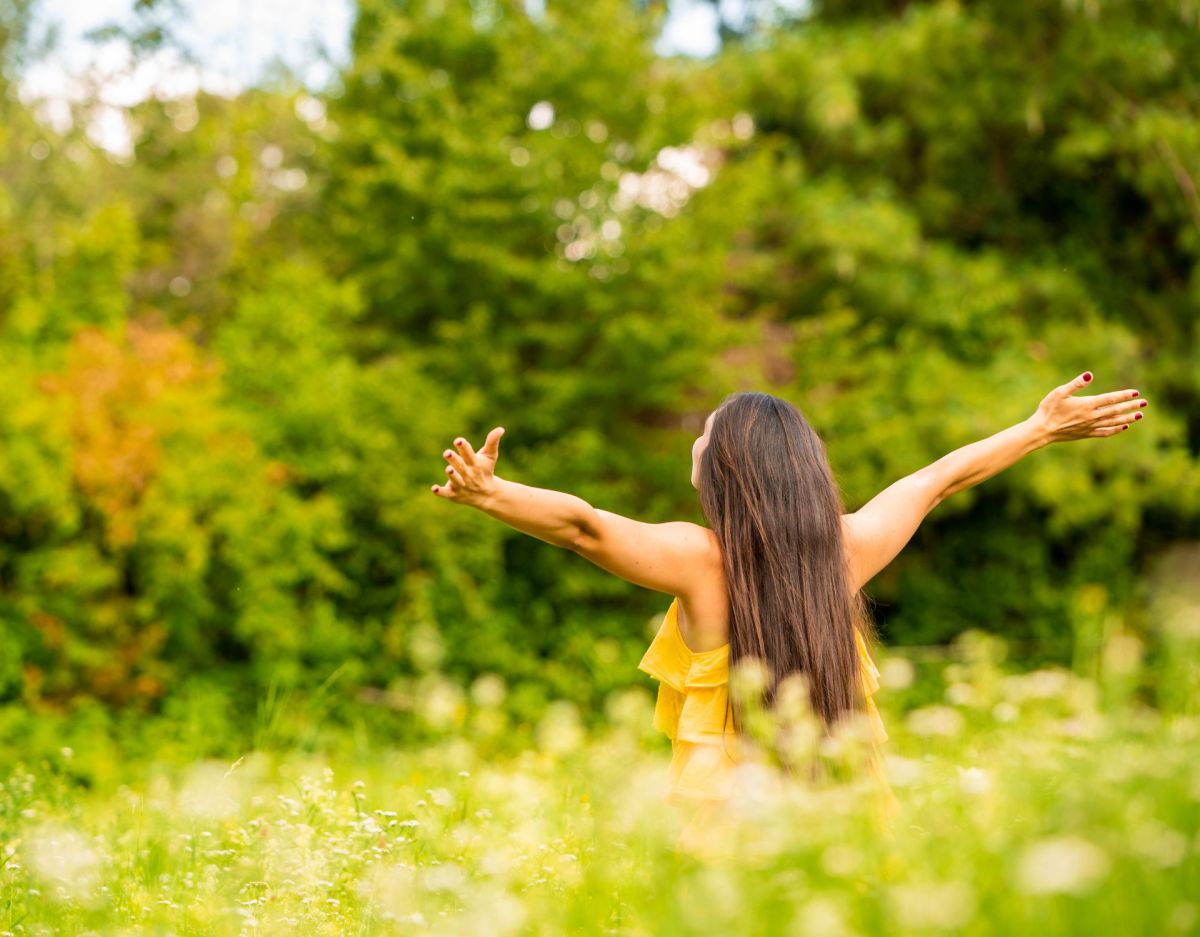 Frau in der Natur: PersÃ¶nlichkeitstest