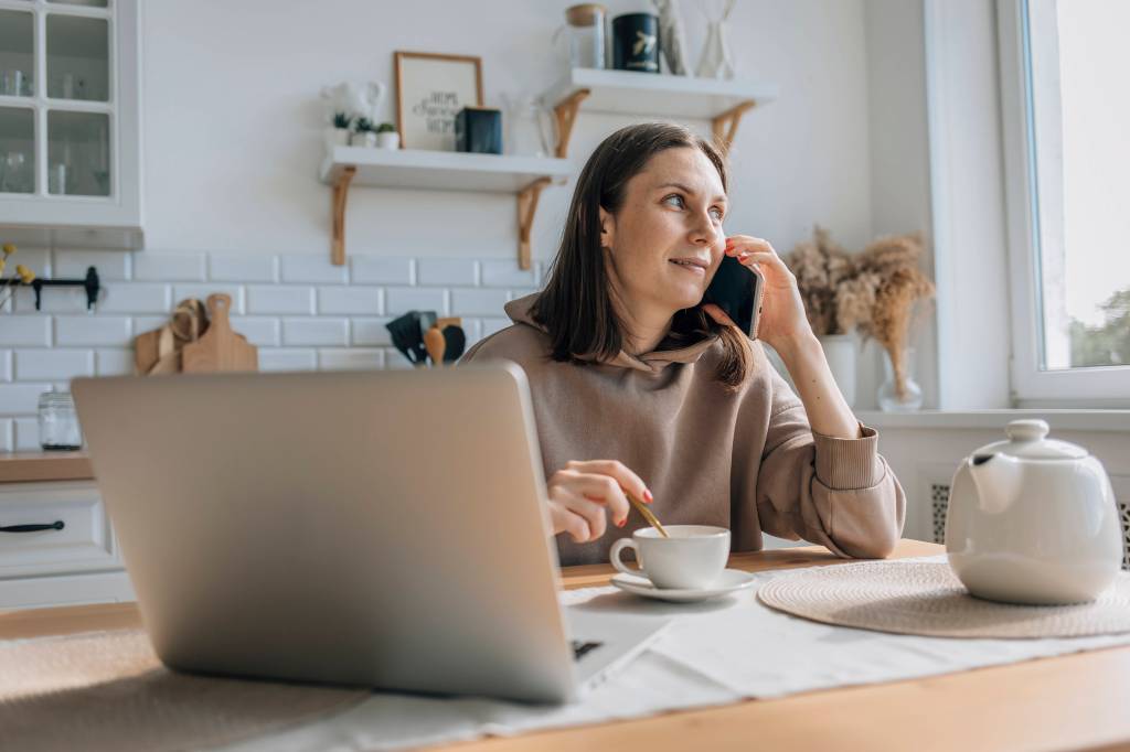 Frau Homeoffice