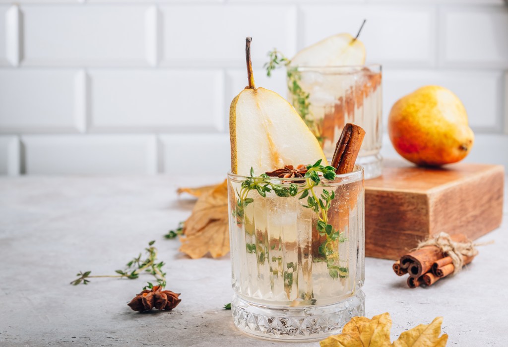 Birnen Gin Fizz: Rezept