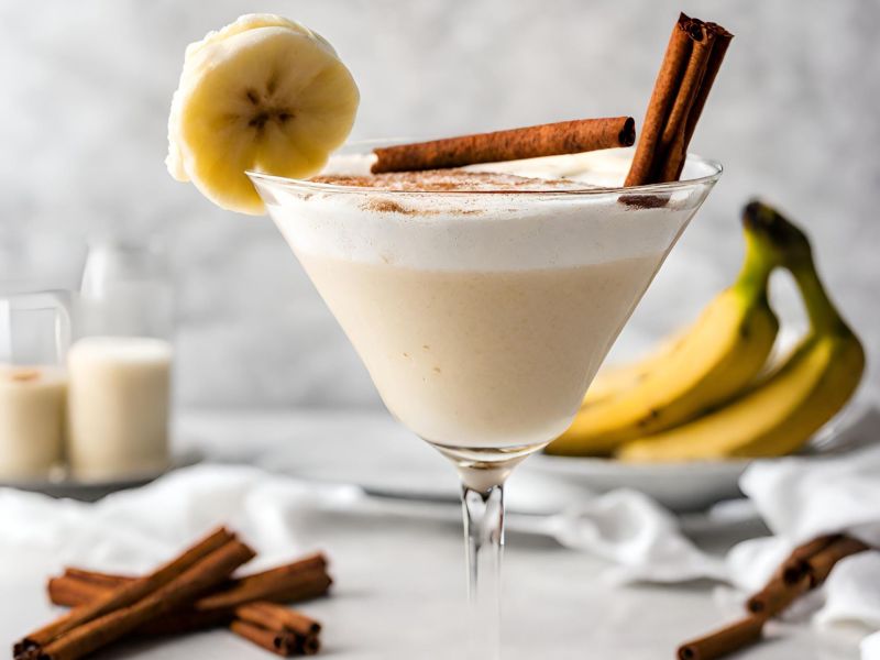 banana cream martini cocktail rezept