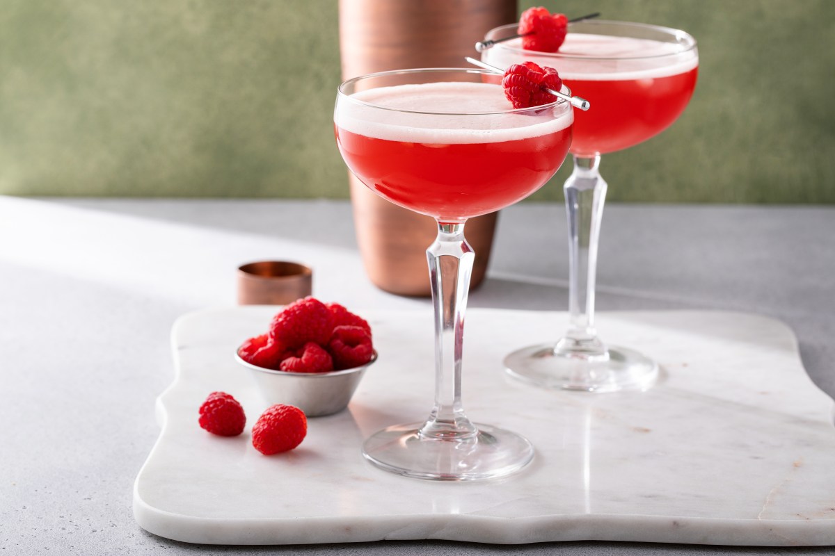 Himbeer Cocktail: Rezept für Clover Club