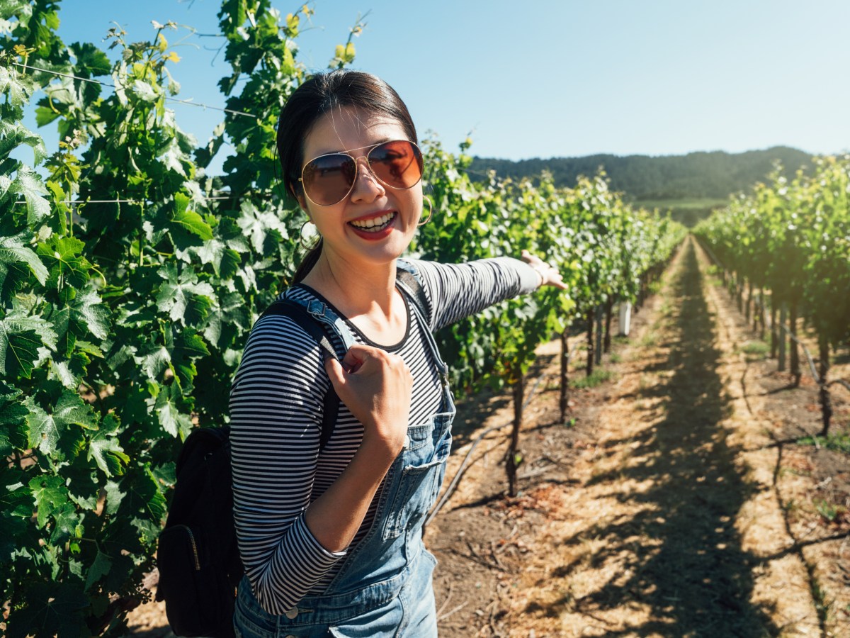 Frau in Napa Valley: Reiseziel fÃ¼r Weinkenner und das Sternzeichen Stier