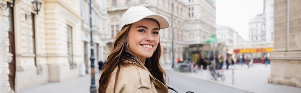 Frau mit Cappie