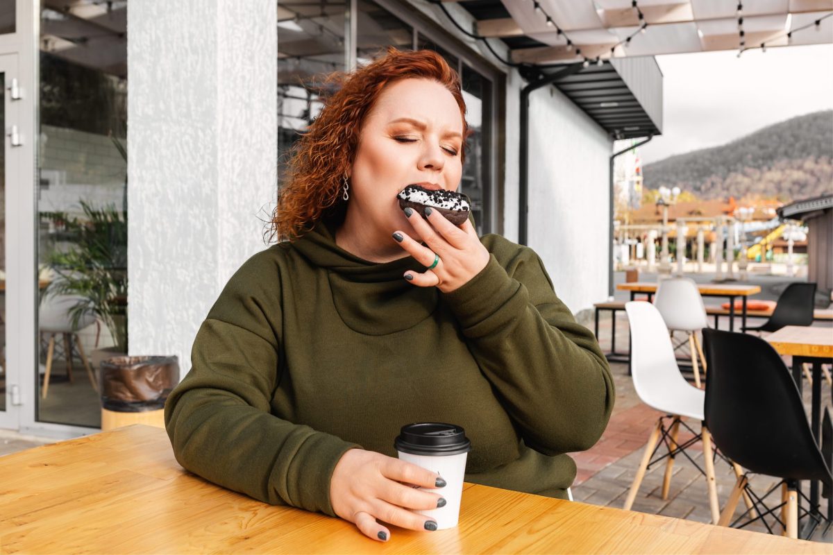 Frau Donut Kaffee