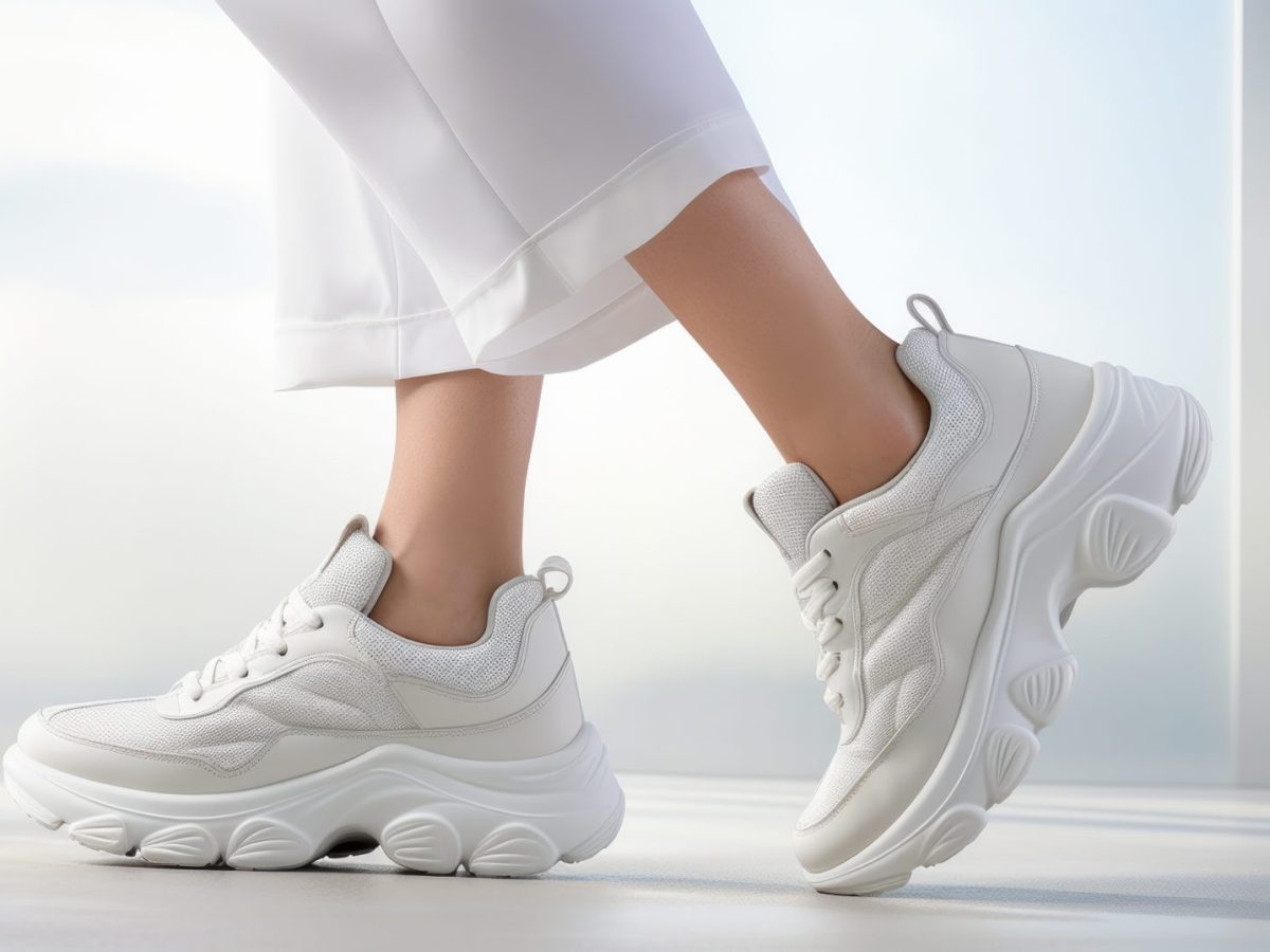 weiÃŸe Chunky Sneaker