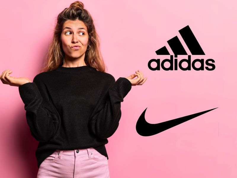 Frau Adidas Nike Logo