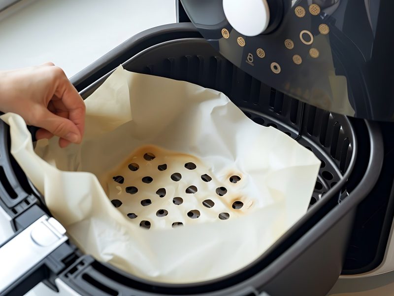 Air Fryer mit Backpapier