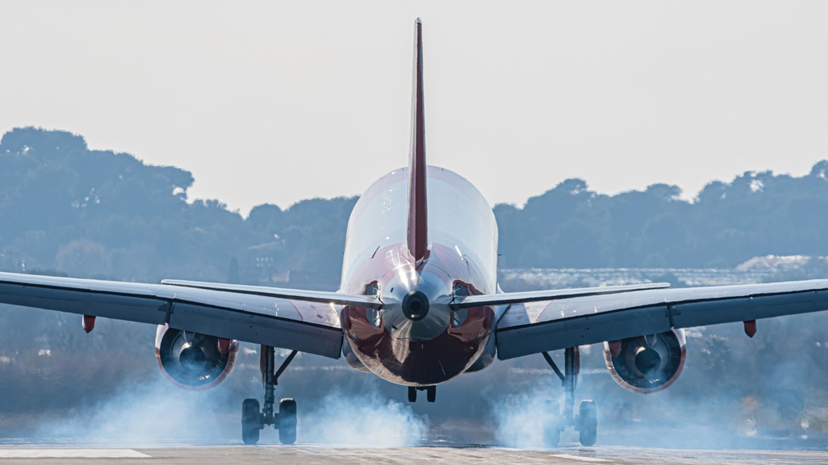 Flugzeug Landung