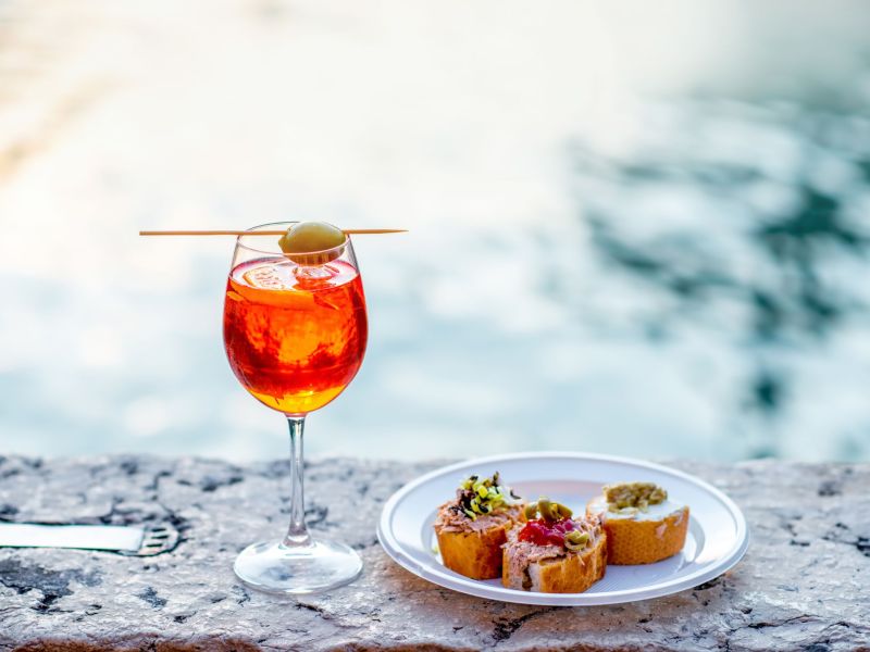 Aperol Spritz Snacks