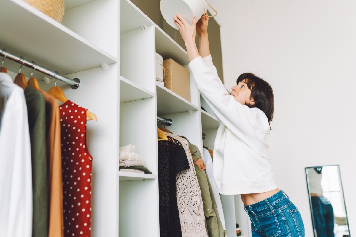 DIY Idee mit Kleiderstangen Trick