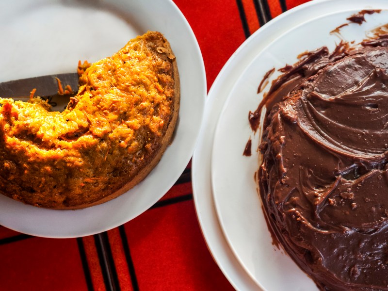 Karottenkuchen mit Nutella